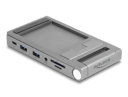 DeLOCK 88199 dockningsstationer för bärbara datorer Kabel USB 3.2 Gen 1 (3.1 Gen 1) Type-C Grå