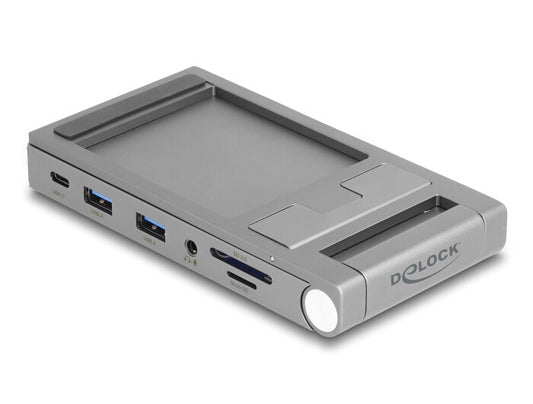 DeLOCK 88199 dockningsstationer för bärbara datorer Kabel USB 3.2 Gen 1 (3.1 Gen 1) Type-C Grå