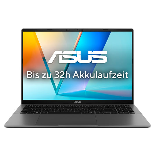 ASUS Vivobook S16 S3607VA-RP142W Intel Core 7 240H Bärbar dator 40,6 cm (16") WUXGA 16 GB DDR5-SDRAM 1 TB SSD Wi-Fi 6 (802.11ax) Windows 11 Home tyska Grå