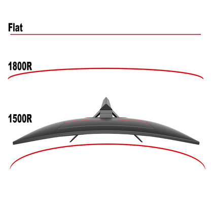 LC-Power LC-M32-QHD-165-C-V2 platta pc-skärmar 80 cm (31.5") 2560 x 1440 pixlar Quad HD LCD Svart