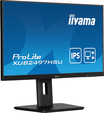 iiyama XUB2497HSU-B2 platta pc-skärmar 60,5 cm (23.8") 1920 x 1080 pixlar Full HD LED Svart