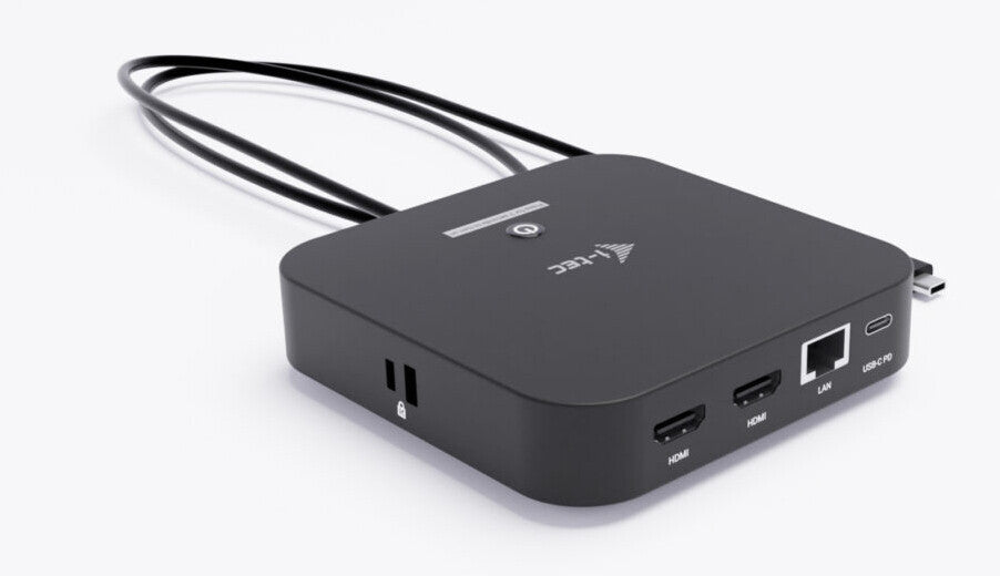 i-tec C31DUALHDMIDOCKPD dockningsstationer för bärbara datorer Kabel USB 3.2 Gen 2 (3.1 Gen 2) Type-C Svart