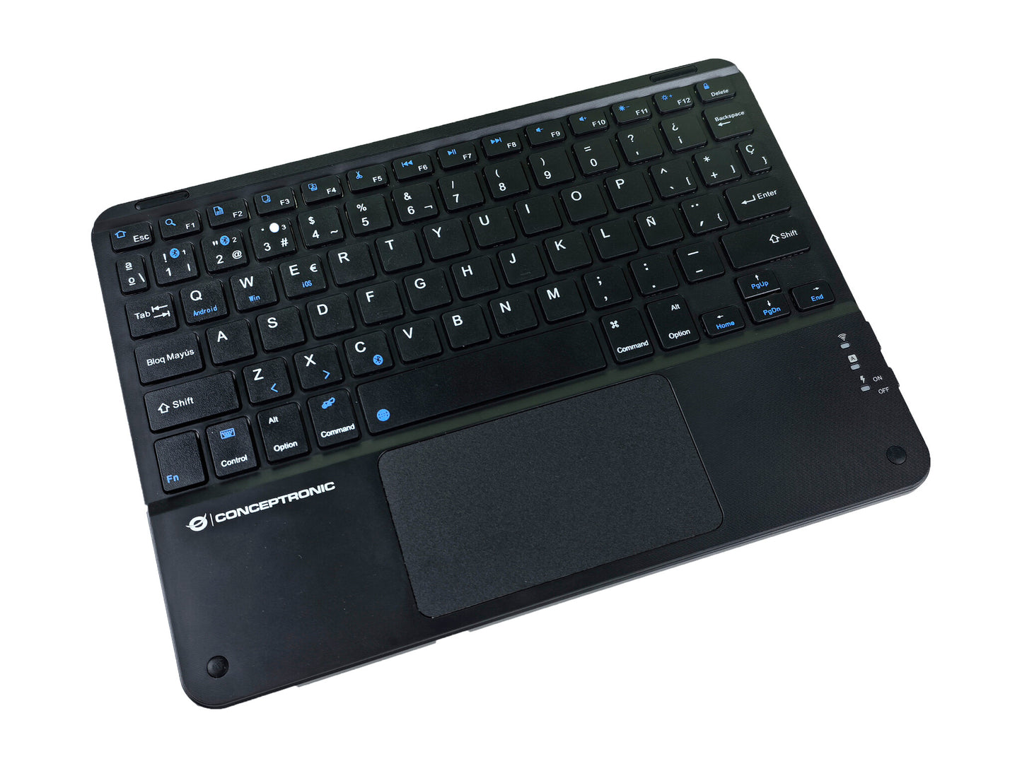 Conceptronic TOBIN01BES tangentbord Universal Bluetooth QWERTY Spansk Svart