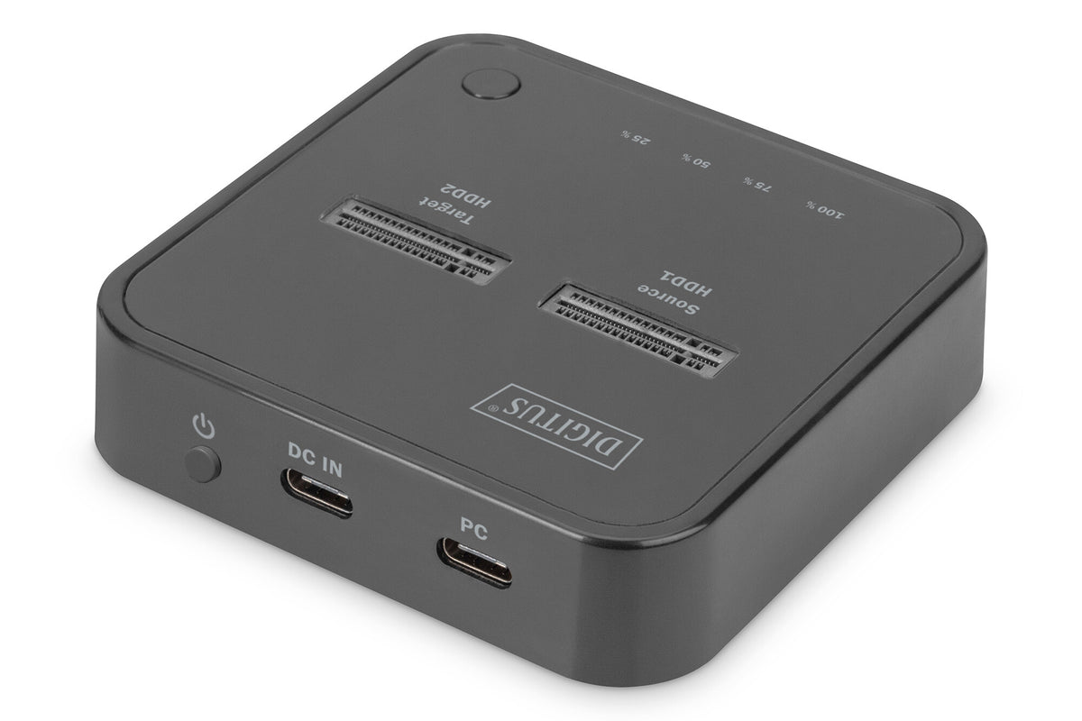 Digitus DA-71545 dockningsstationer för bärbara datorer Kabel USB 3.2 Gen 2 (3.1 Gen 2) Type-C Svart