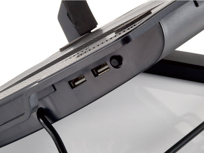 Conceptronic CNBCOOLSTAND1F kylningsdynor för bärbara datorer 43,2 cm (17") Svart