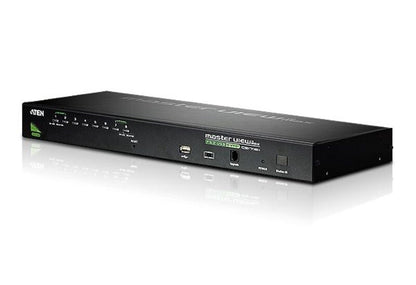 ATEN 8-portars PS/2-USB VGA KVM-switch med kedjekopplingsport och stöd för USB-kringutrustning