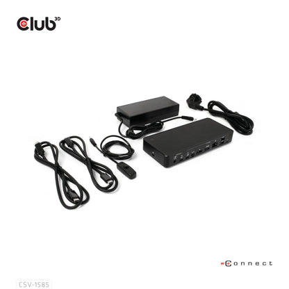 CLUB3D CSV-1585 KVM-switchar Svart