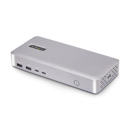 StarTech.com USB4-dockningsstation, USB-C 40 Gbps, dubbel video-HDMI, upp till 2x 4K 60 Hz 4:4:4 (RGB) eller 2x 4K 120 Hz 4:2:2, dockningsstation för flera bildskärmar, 6x USB, 2,5 GbE, 100 W PD