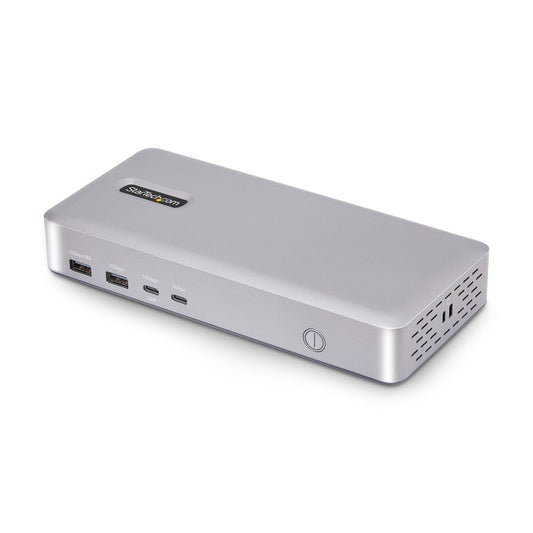 StarTech.com USB4-dockningsstation, USB-C 40 Gbps, dubbel video-HDMI, upp till 2x 4K 60 Hz 4:4:4 (RGB) eller 2x 4K 120 Hz 4:2:2, dockningsstation för flera bildskärmar, 6x USB, 2,5 GbE, 100 W PD
