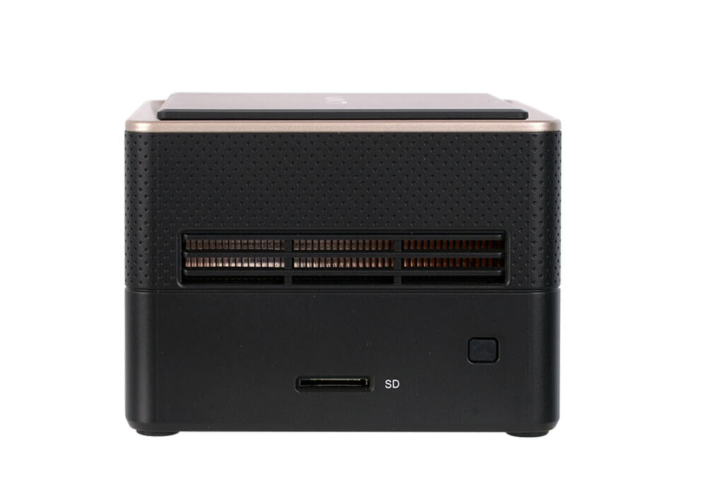 ECS LIVA Q3 Plus AMD Ryzen R1505G 4 GB DDR4-SDRAM 64 GB eMMC Mini-PC Svart