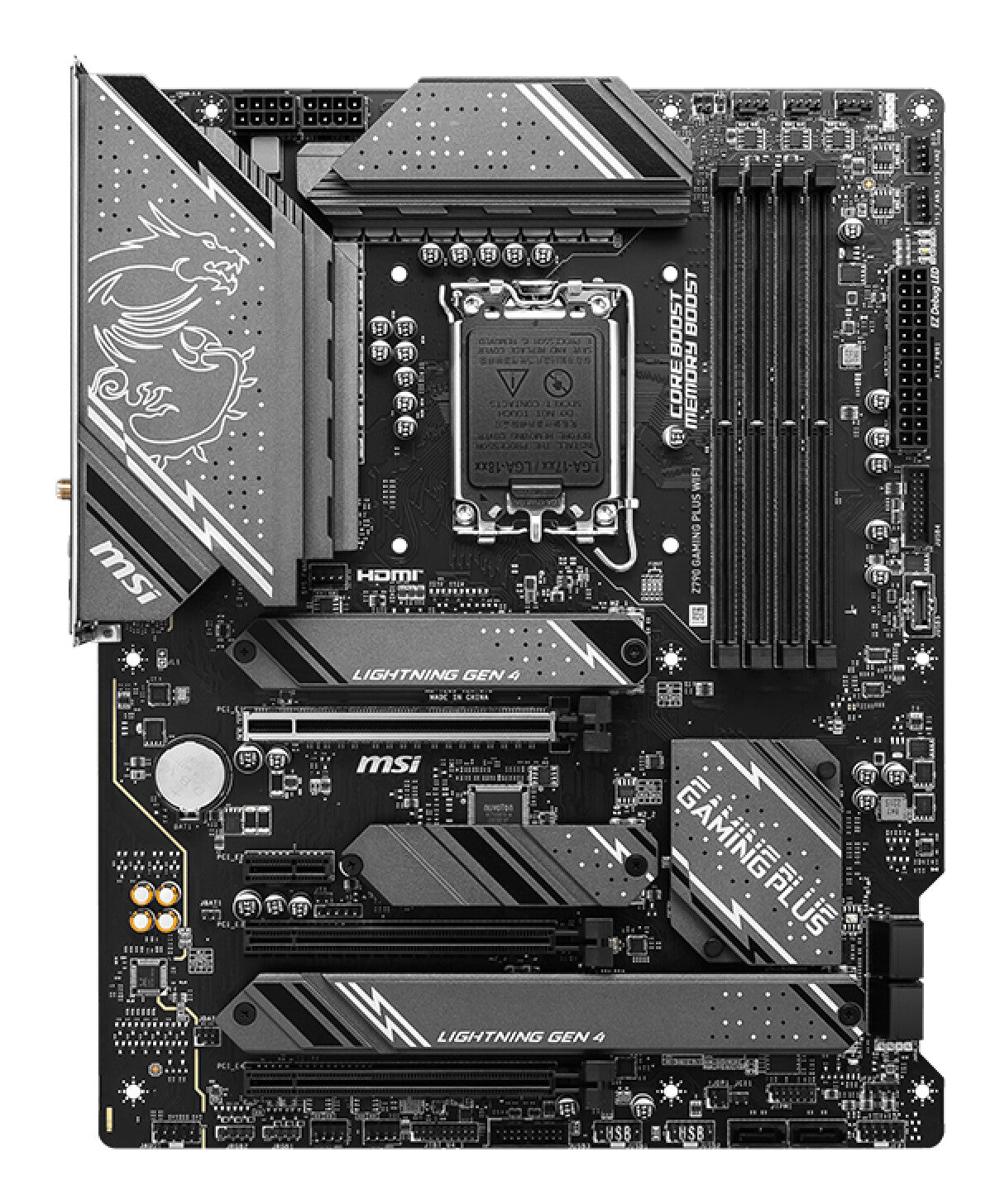 MSI Z790 GAMING PLUS WIFI moderkort Intel Z790 LGA 1700 ATX