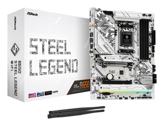 Asrock B650 Steel Legend WiFi AMD B650 AM5-sockel ATX