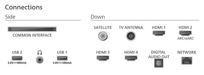 Philips 55PUS9010/12 TV-apparat 139,7 cm (55") 4K Ultra HD Smart-TV Wi-Fi brons, Röd