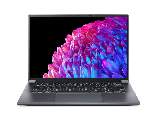 Acer Swift SFX14-72G-788M Intel Core Ultra 7 155H Bärbar dator 36,8 cm (14.5") 2.8K 32 GB LPDDR5-SDRAM 1 TB SSD NVIDIA GeForce RTX 4050 Wi-Fi 6 (802.11ax) Windows 11 Pro Grå