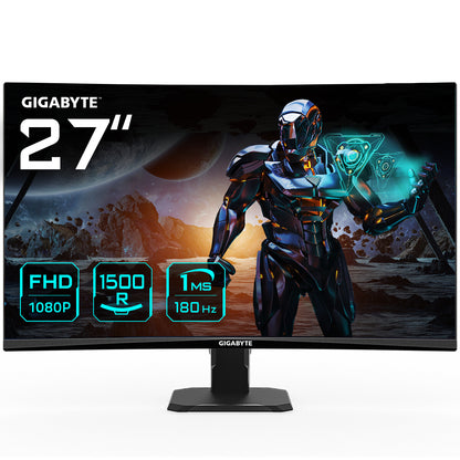 GIGABYTE GS27FC platta pc-skärmar 68,6 cm (27") 1920 x 1080 pixlar Full HD LCD Svart