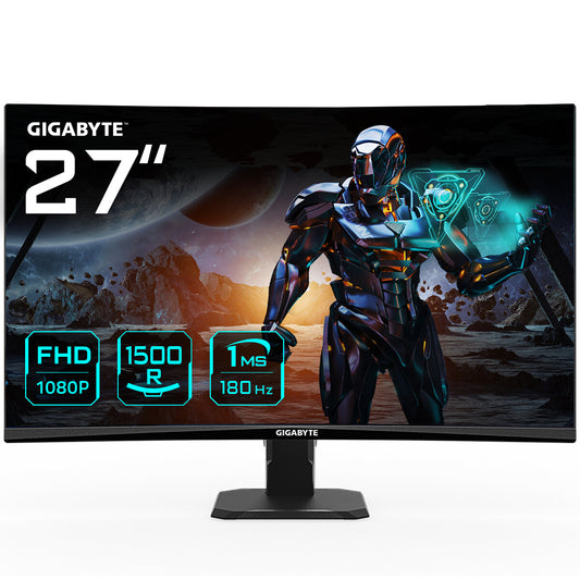 GIGABYTE GS27FC platta pc-skärmar 68,6 cm (27") 1920 x 1080 pixlar Full HD LCD Svart