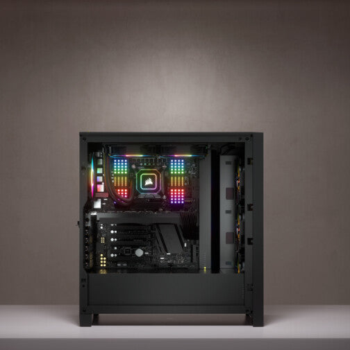 Corsair iCUE 4000X RGB Midi Tower Svart