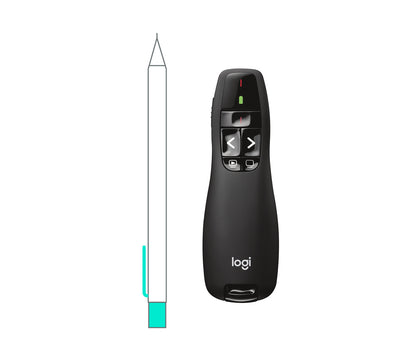 Logitech 910-001356 trådlösa presentatörer RF Svart