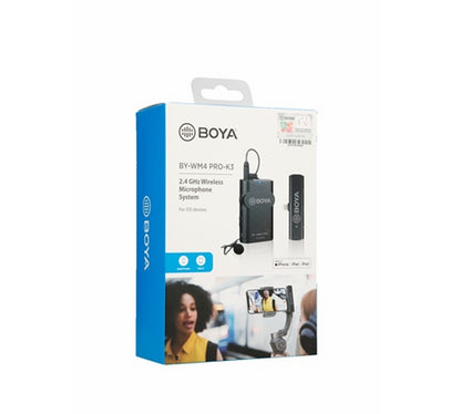 BOYA BY-WM4 PRO-K3 mikrofoner Svart Mikrofon till mobiltelefon/smartphone