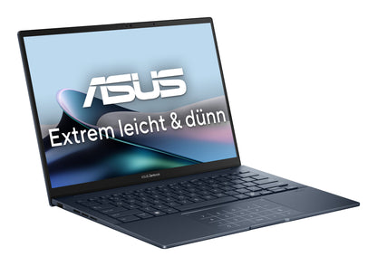 ASUS Zenbook 14 OLED UX3405CA-QL205W Intel Core Ultra 9 285H Bärbar dator 35,6 cm (14") Pekskärm WUXGA 32 GB LPDDR5x-SDRAM 1 TB SSD Wi-Fi 7 (802.11be) Windows 11 Home tyska Blå