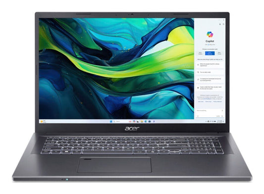 Acer Aspire NX.J1UEG.002 bärbara datorer Intel Core 7 150U Bärbar dator 43,9 cm (17.3") Full HD 16 GB DDR4-SDRAM 1 TB SSD NVIDIA GeForce RTX 2050 Wi-Fi 6E (802.11ax) Windows 11 Home tyska Grå