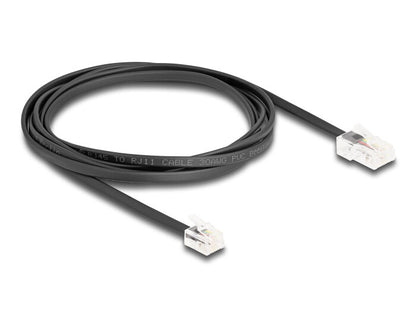 DeLOCK 88036 telefonkablar 2 m Svart