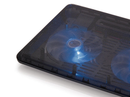 Conceptronic CNBCOOLPAD2F kylningsdynor för bärbara datorer 39,6 cm (15.6") Svart