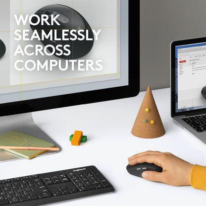 Logitech M590 Multi-Device Silent datormöss Kontor högerhand Trådlös RF + Bluetooth Optisk 1000 DPI