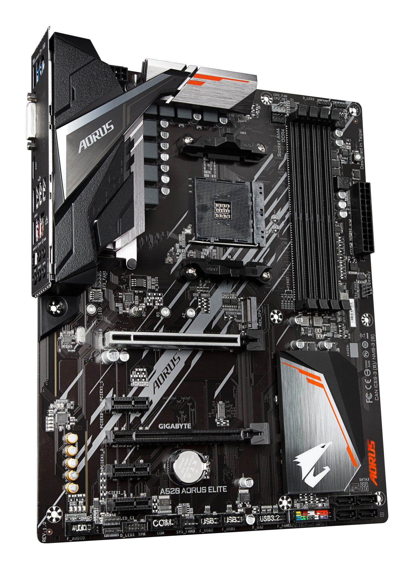 GIGABYTE A520 AORUS ELITE moderkort AMD A520 Uttag AM4 ATX
