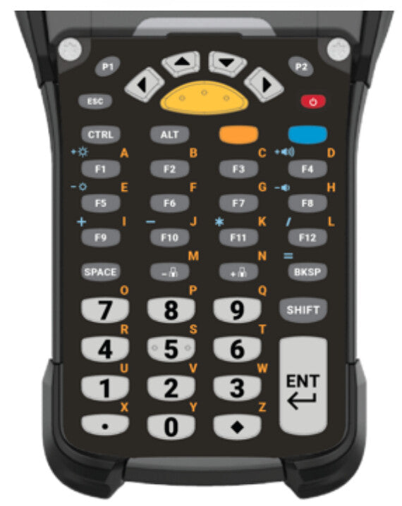 Zebra KYPD-MC9343FN-01 tangentbord för mobila enheter Alfanumerisk Engelsk Svart, Grå