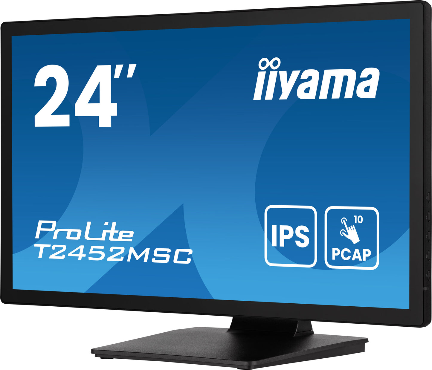 iiyama ProLite T2452MSC-B1AG platta pc-skärmar 60,5 cm (23.8") 1920 x 1080 pixlar Full HD LED Pekskärm Svart