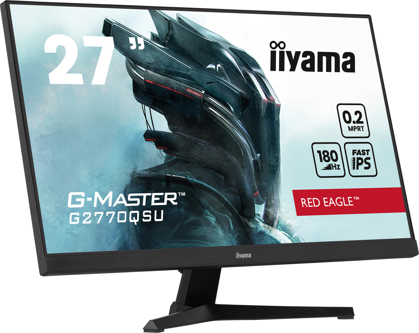 iiyama G-MASTER G2770QSU-B6 platta pc-skärmar 68,6 cm (27") 2560 x 1440 pixlar Wide Quad HD LED Svart