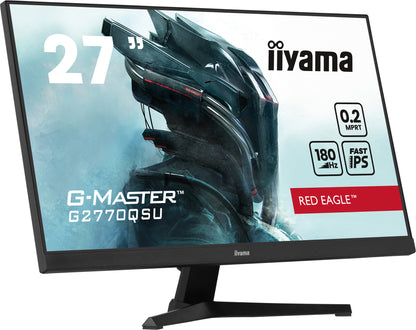 iiyama G-MASTER G2770QSU-B6 platta pc-skärmar 68,6 cm (27") 2560 x 1440 pixlar Wide Quad HD LED Svart