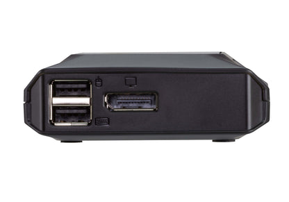ATEN 2-portars USB-C 4K-DisplayPort KVM Switch med fjärrportsväljare