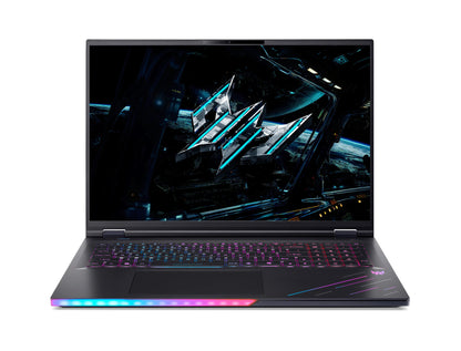 Acer Predator PH18-73-98E0 Intel Core Ultra 9 275HX Bärbar dator 45,7 cm (18") WQXGA 128 GB DDR5-SDRAM 2 TB SSD NVIDIA GeForce RTX 5080 Wi-Fi 7 (802.11be) Windows 11 Pro Svart