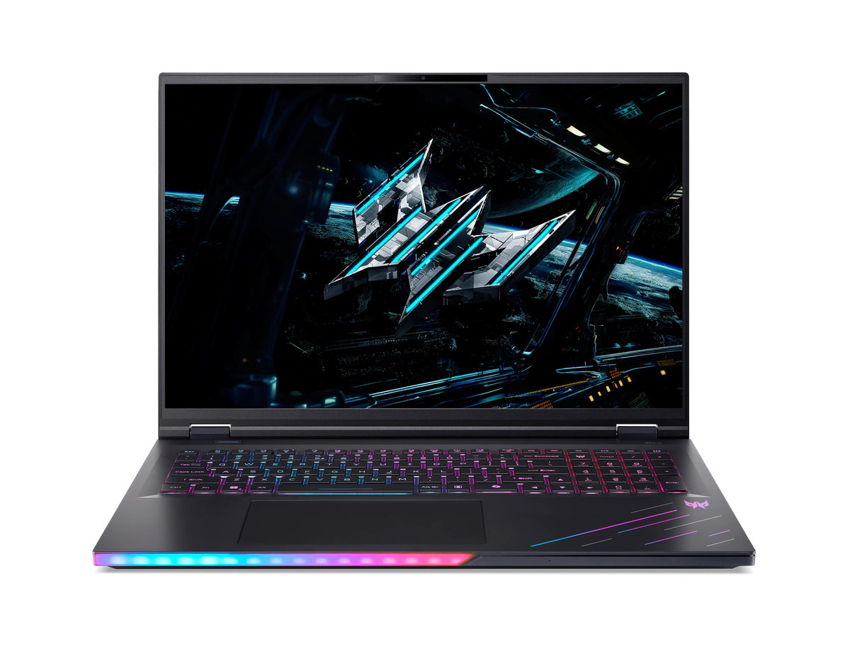 Acer Predator PH18-73-97FE Intel Core Ultra 9 275HX Bärbar dator 45,7 cm (18") WQXGA 64 GB DDR5-SDRAM 1 TB SSD NVIDIA GeForce RTX 5080 Wi-Fi 7 (802.11be) Windows 11 Pro Svart