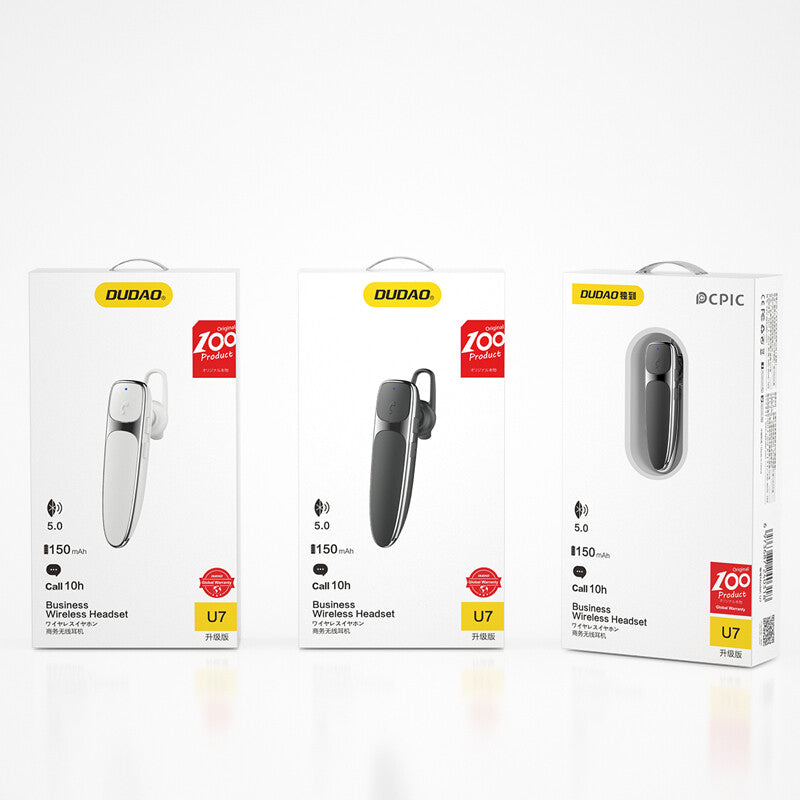 DUDAO U7 upgrade headset White Trådlös I öra Samtal/musik Bluetooth Vit