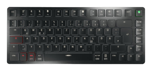 CHERRY KW X ULP 2.0 MINI tangentbord Hem / Kontor USB + RF Wireless + Bluetooth QWERTZ tyska Svart