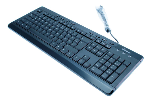 MediaRange MROS102 tangentbord Universal USB QWERTZ Engelsk Svart