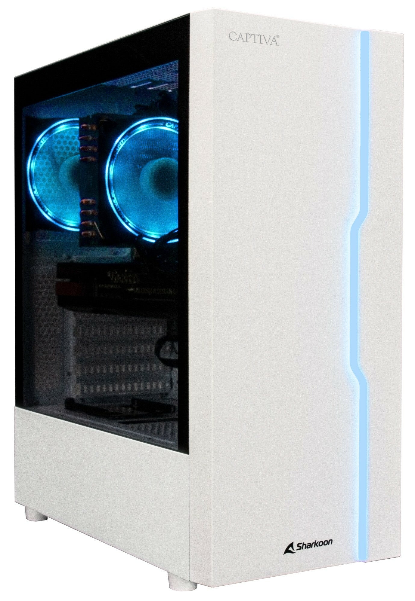 CAPTIVA Advanced Gaming R78-261 AMD Ryzen™ 7 5700X 16 GB DDR4-SDRAM 1 TB SSD NVIDIA GeForce RTX 4060 Windows 11 Home Skrivbord PC Vit