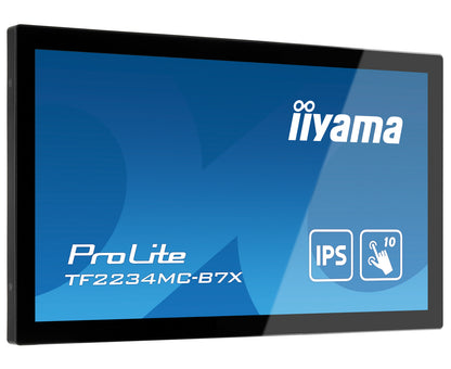 iiyama ProLite TF2234MC-B7X platta pc-skärmar 54,6 cm (21.5") 1920 x 1080 pixlar Full HD LED Pekskärm Flera användare Svart