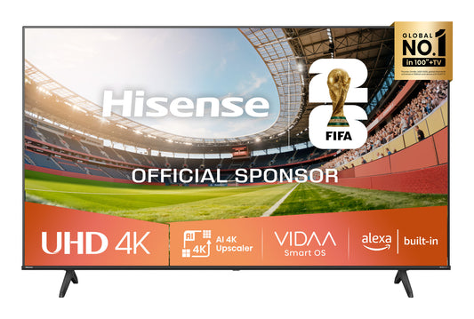 Hisense 55A6Q TV-apparat 139,7 cm (55") 4K Ultra HD Smart-TV Wi-Fi Svart 300 cd/m²