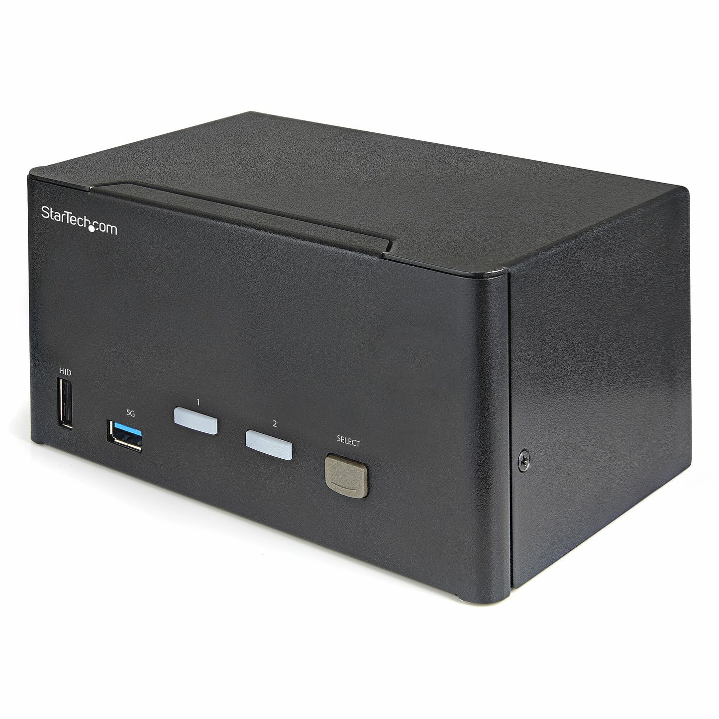 StarTech.com 2-ports DisplayPort KVM-switch för tre skärmar - 4K 60 Hz UHD HDR - Desktop DP 1.2 KVM med 2 portar USB 3.0-hubb (5 Gbit/s) och 4x USB 2.0 HID-portar, ljud - Snabbtangenter för omkoppling - TAA