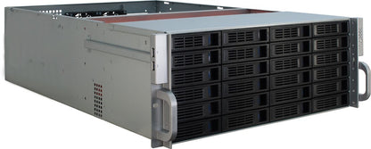 Inter-Tech 4U-4424 Ställning Svart, Silver