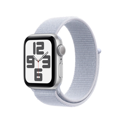 Apple Watch SE OLED 40 mm Digital 324 x 394 pixlar Pekskärm Silver Wi-Fi GPS