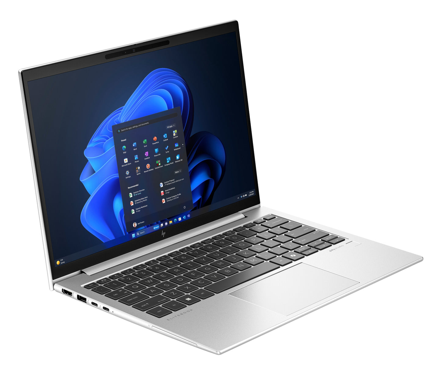 HP EliteBook 830 G11 Intel Core Ultra 7 155U Bärbar dator 33,8 cm (13.3") WUXGA 32 GB LPDDR5x-SDRAM 512 GB SSD Wi-Fi 6E (802.11ax) Windows 11 Pro AI PC Silver
