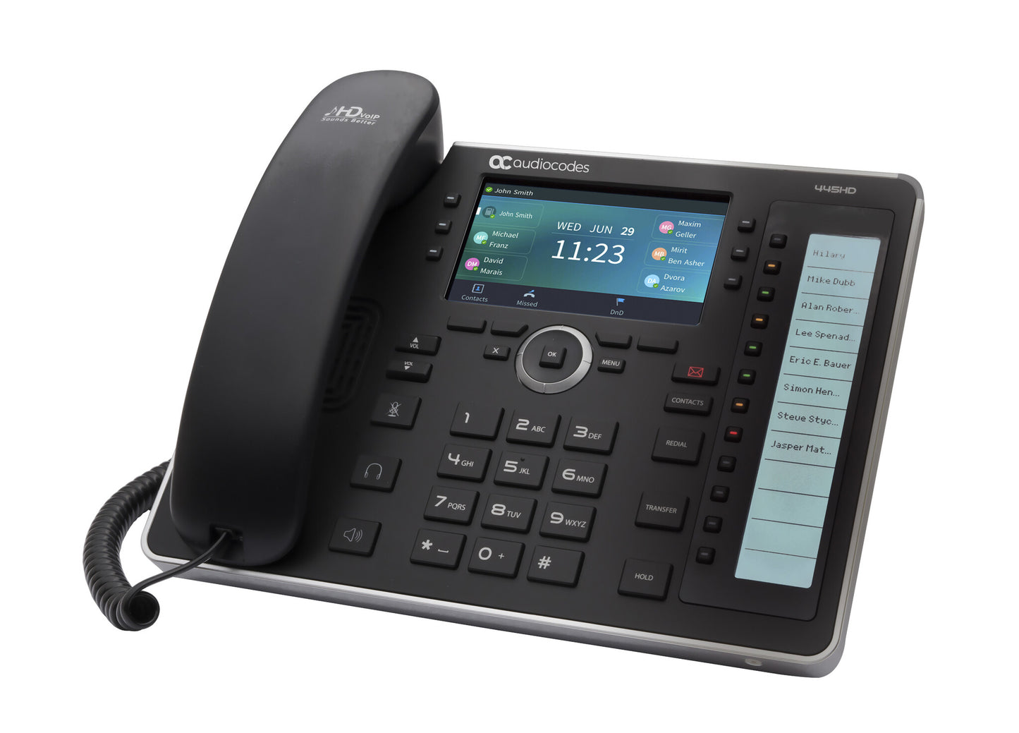 AudioCodes 445HD IP-telefoner Svart LCD Wi-Fi