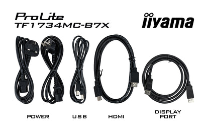 iiyama TF1734MC-B7X POS-skärm 43,2 cm (17") 1280 x 1024 pixlar SXGA Pekskärm