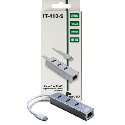 Inter-Tech Argus IT-410-S USB 3.2 Gen 1 (3.1 Gen 1) Type-C Grå