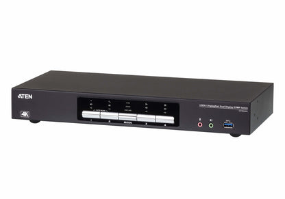 ATEN USB 3.0 4K DisplayPort Dual Display KVMP™-switch med 4 portar